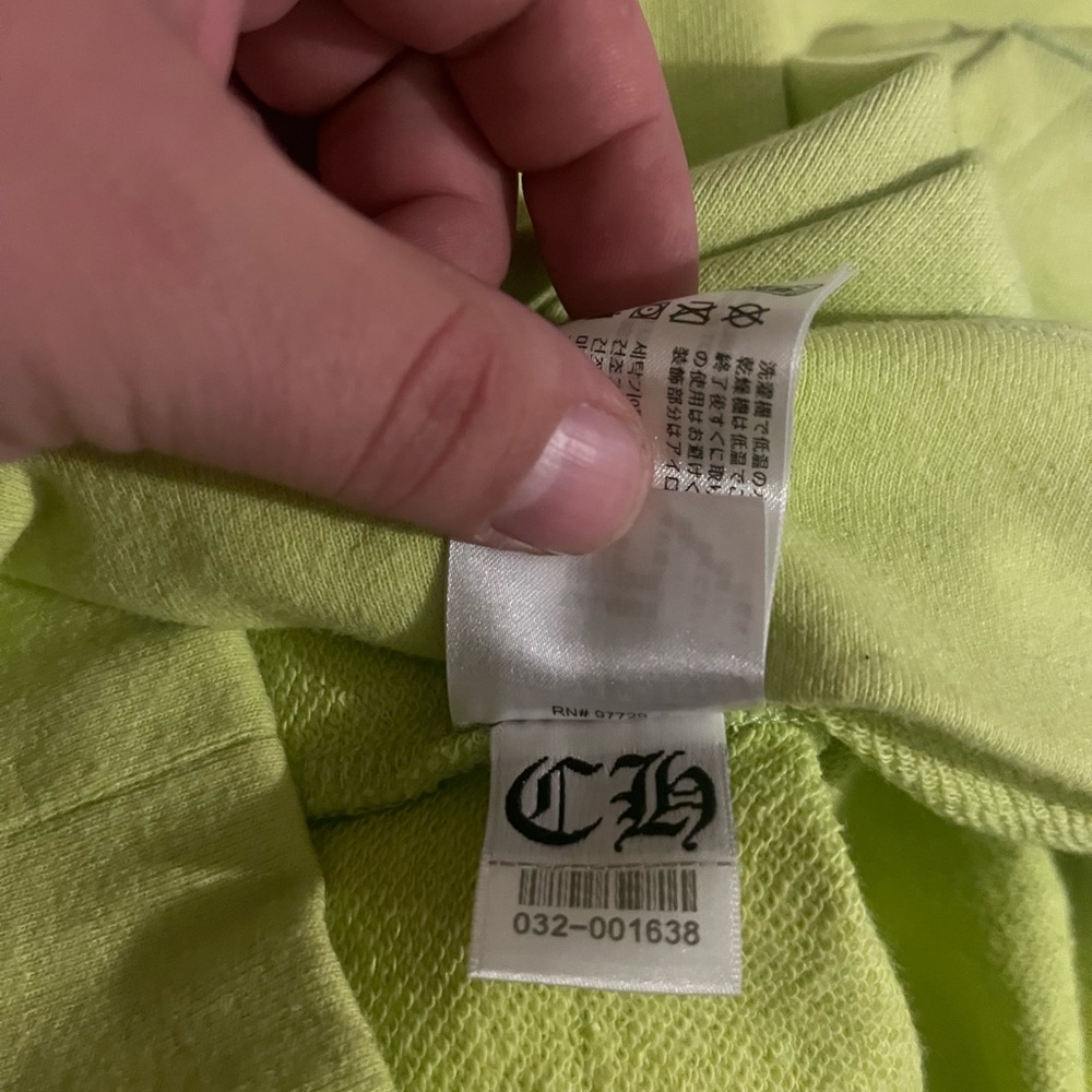 Chrome Hearts Neon Green Crewneck Sweater - Picture 6 of 6
